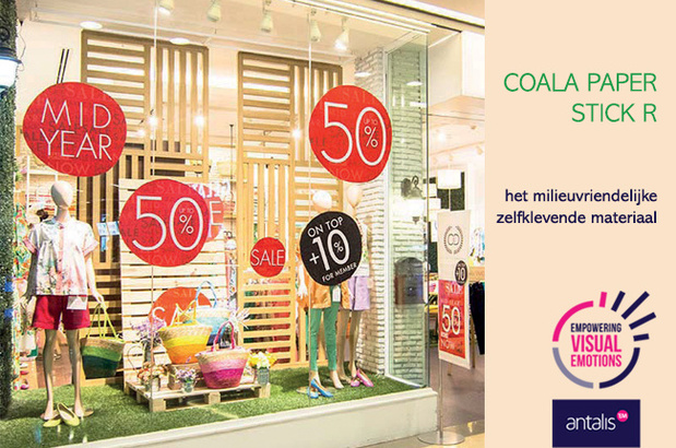 Nieuw bij Antalis: het milieuvriendelijke zelfklevende Coala Paper Stick R