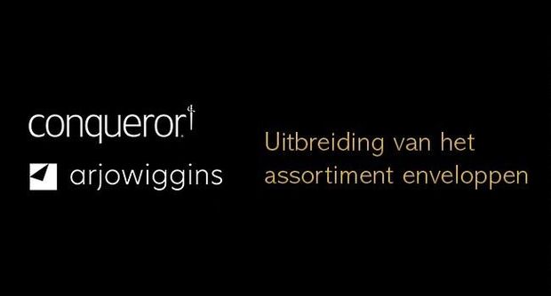 Uitbreiding assortiment enveloppen van Conqueror