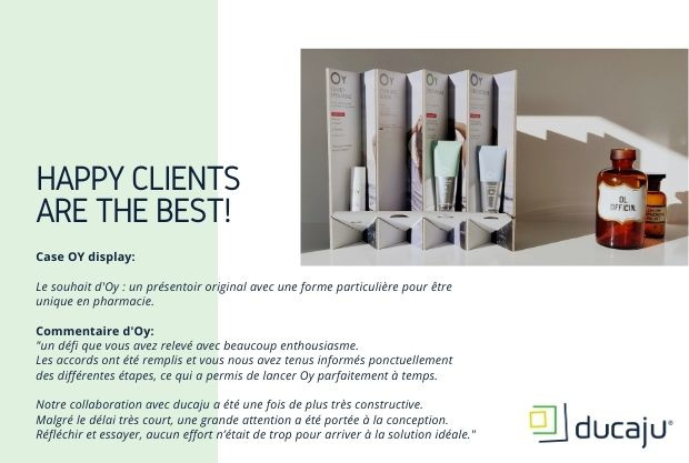 Des clients disent : "Notre collaboration avec ducaju a été une fois de plus très constructive"