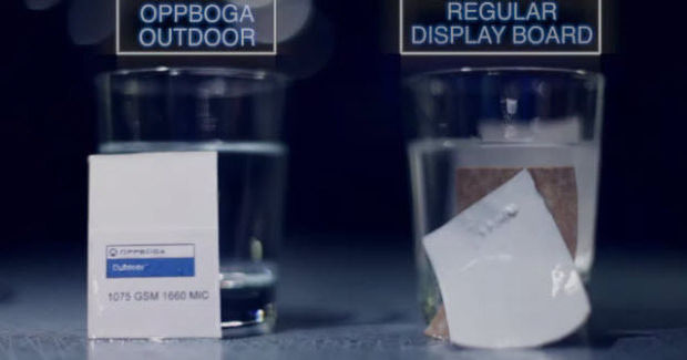 "Oppboga display Board OUTDOOR"