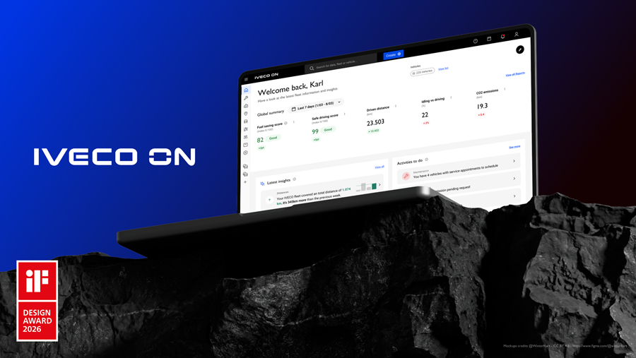 IVECO ON remporte l’iF DESIGN AWARD 2026